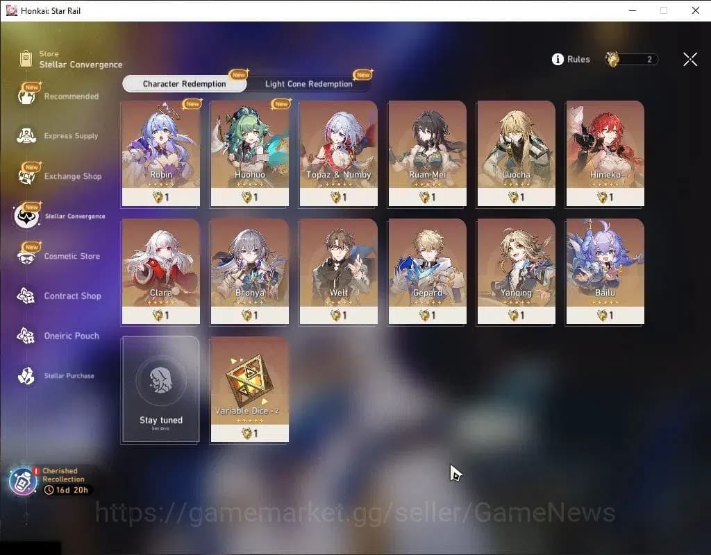 Honkai Star Rail Accounts Asia|TL 66|11 Limited|Phainon+Sign,Sunday,Cyrene,A image 13