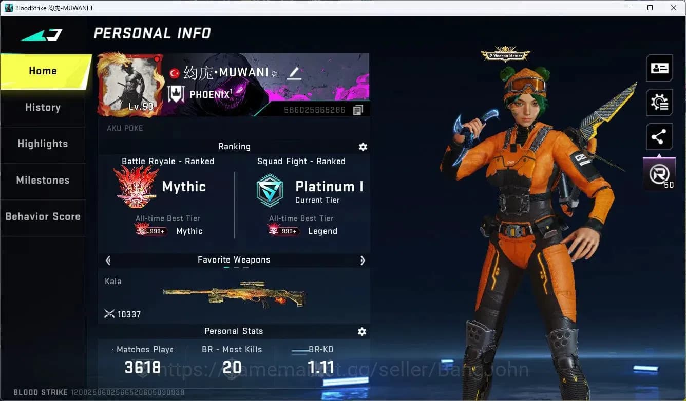 Blood Strike Accounts ASIA | EVO FAL-Evolved Draco | 4 Collab Skins | 5 image 2