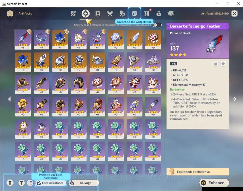 Genshin Impact Accounts ASIA|Ready Gacha|AR 55|49000 Primogem + 60 I + 103 image 11