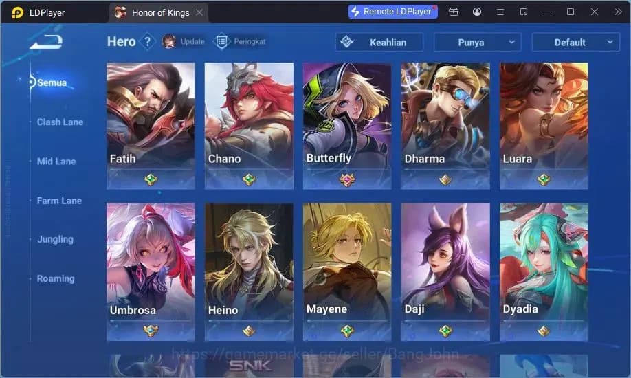 Honor of Kings Accounts Global | 4 Legend Allain, Musashi,Angela,LadySun L image 12