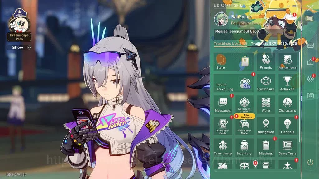 Honkai Star Rail Accounts ASIA | TL 55 | 5 LIMIT | SILVER WOLF999 E1 SIGN | image 1