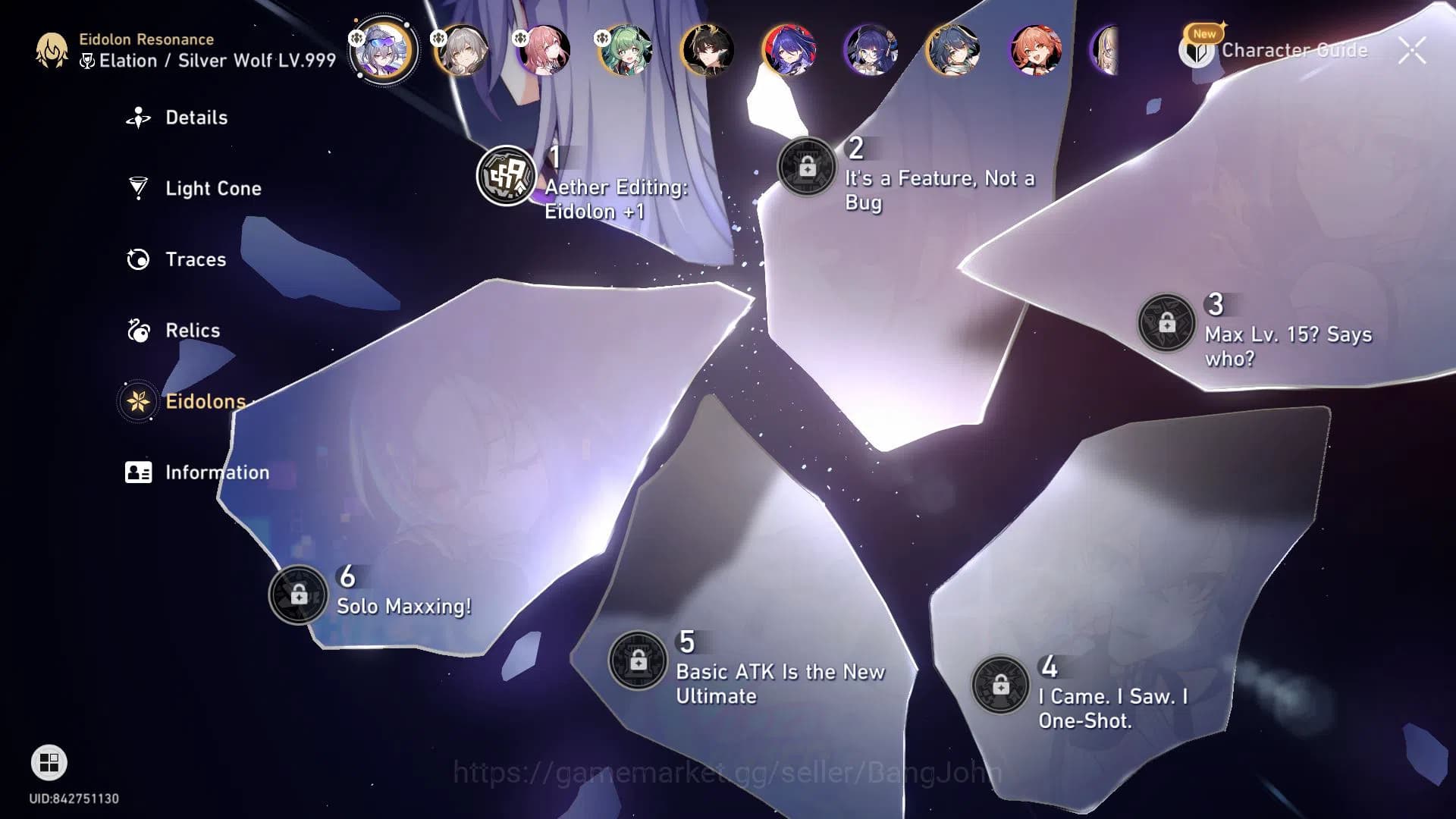 Honkai Star Rail Accounts ASIA | TL 55 | 5 LIMIT | SILVER WOLF999 E1 SIGN | image 14