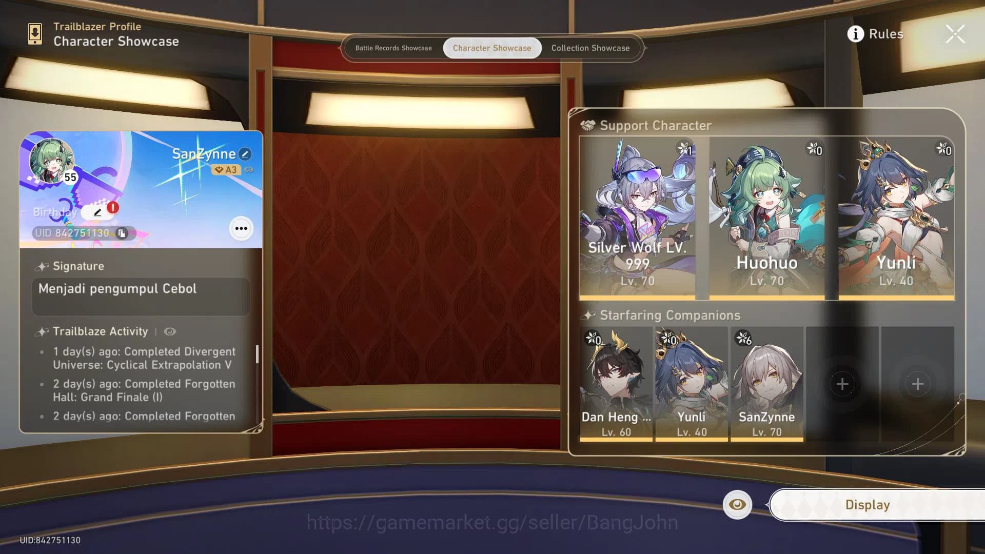 Honkai Star Rail Accounts ASIA | TL 55 | 5 LIMIT | SILVER WOLF999 E1 SIGN | image 16