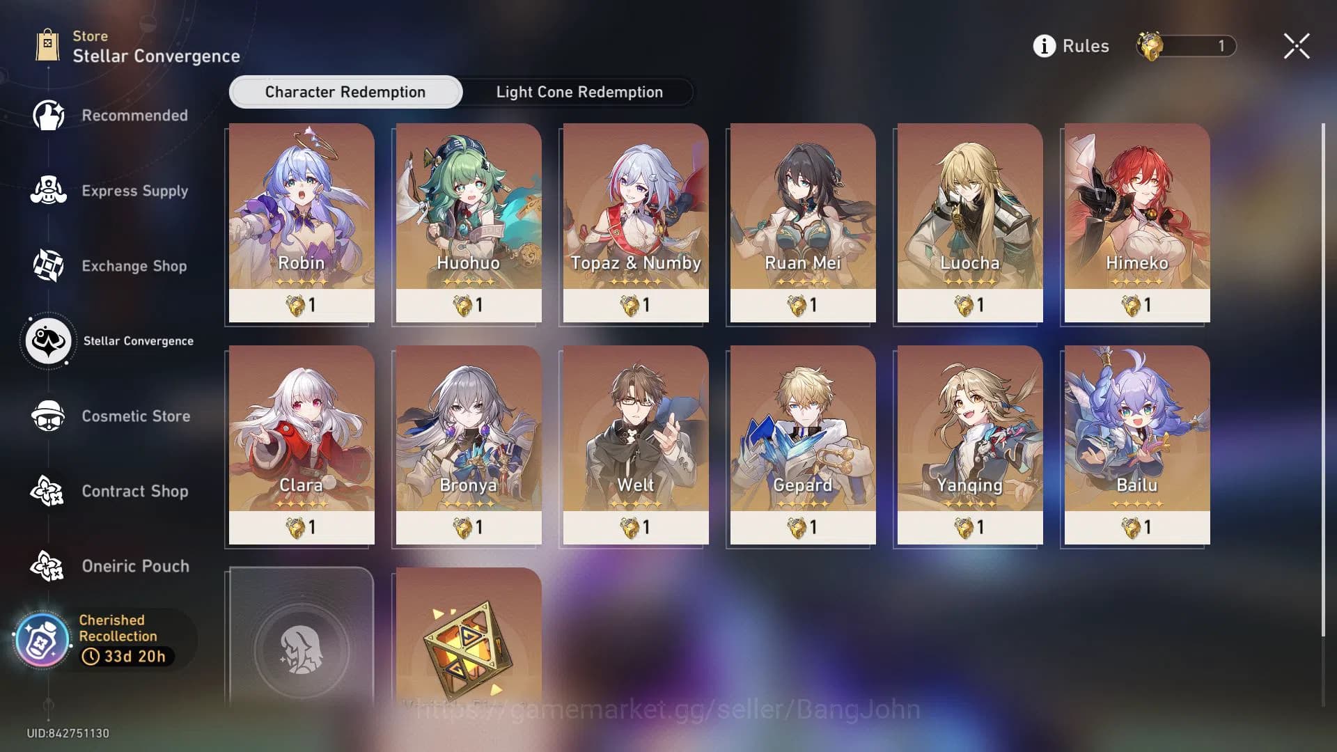 Honkai Star Rail Accounts ASIA | TL 55 | 5 LIMIT | SILVER WOLF999 E1 SIGN | image 3