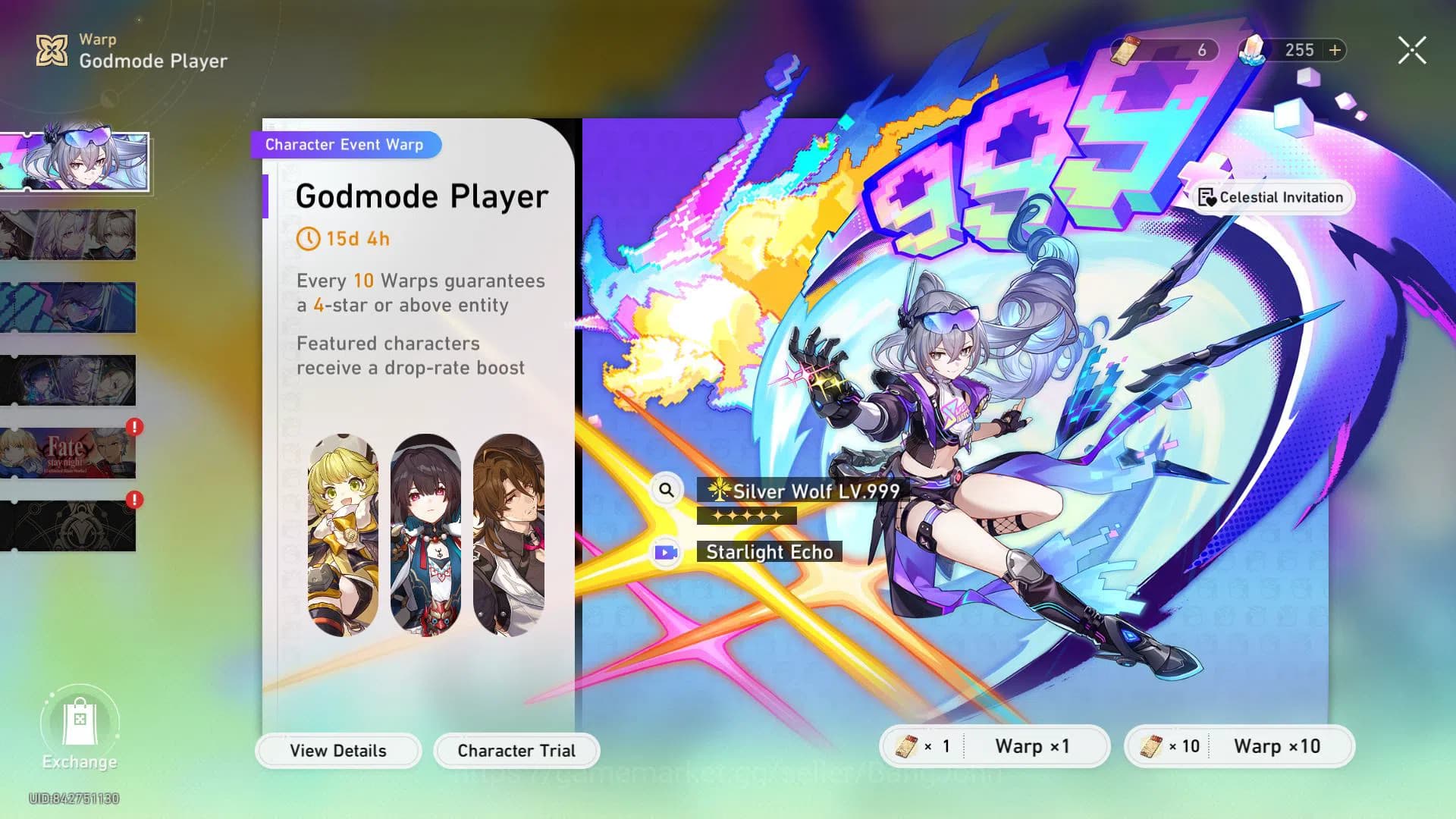 Honkai Star Rail Accounts ASIA | TL 55 | 5 LIMIT | SILVER WOLF999 E1 SIGN | image 5