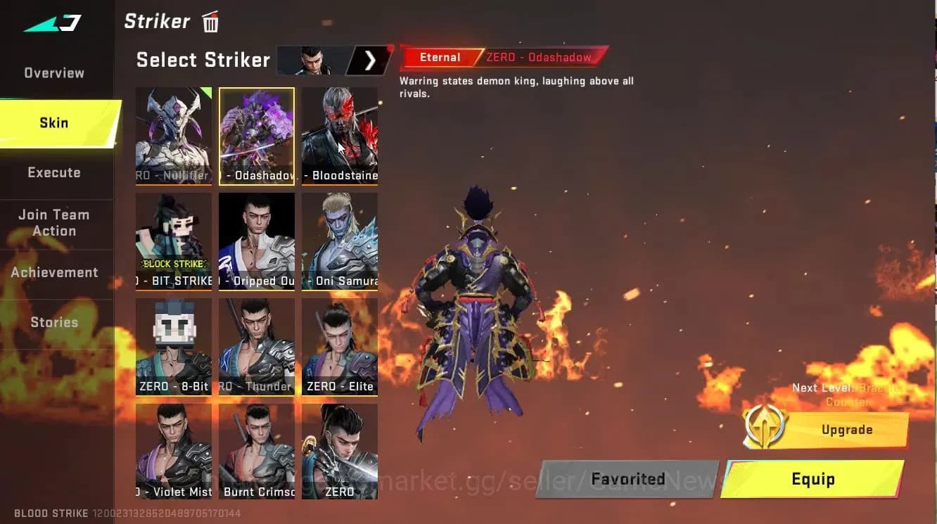 Blood Strike Accounts ASIA|6 ETERNAL[ZERO-Odashadow,AK47 Lv5,M700 Lv3,QB image 3