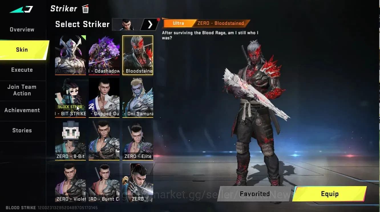 Blood Strike Accounts ASIA|6 ETERNAL[ZERO-Odashadow,AK47 Lv5,M700 Lv3,QB image 5