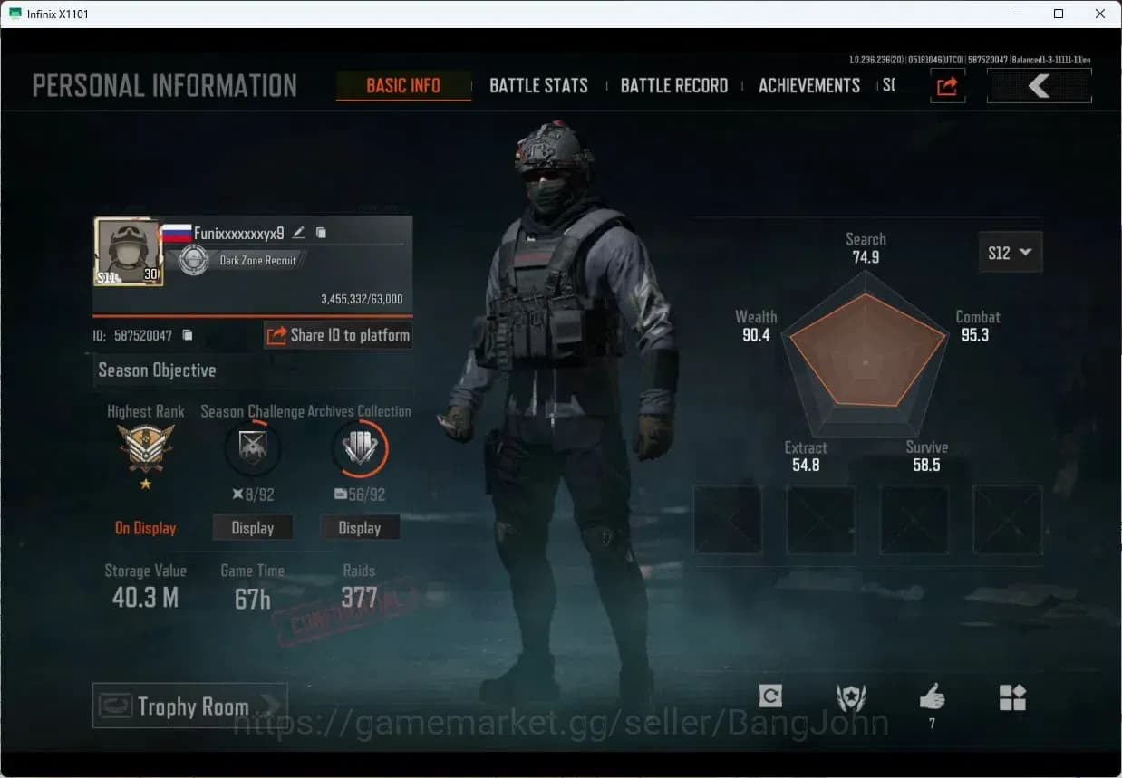 Arena Breakout Accounts Mobile | LV 30 | SV 40.3M | CV 12M | Symphony AR57 image 1