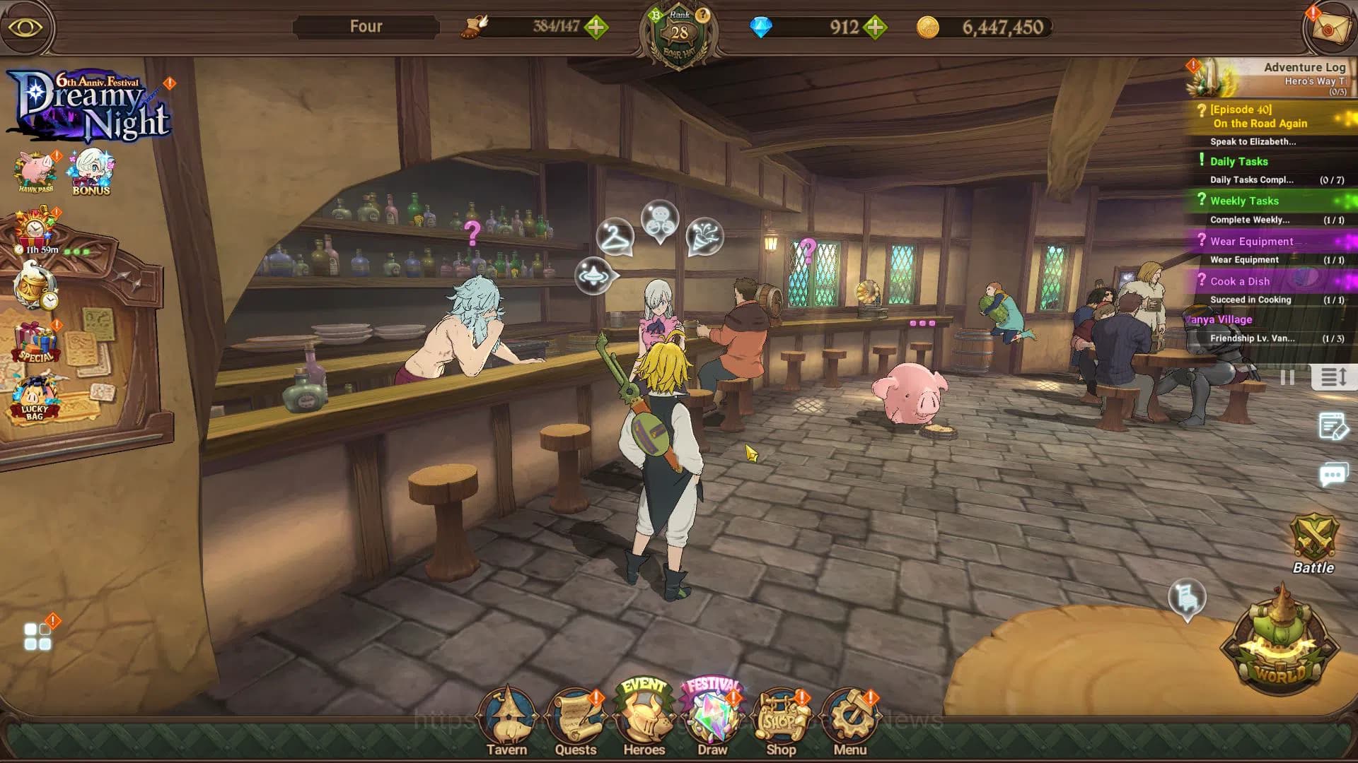 The Seven Deadly Sins: Grand Cross Accounts Asia|1,1M CC|Starter Ch4|912 DM|1 UR+Collab Fire F image 1