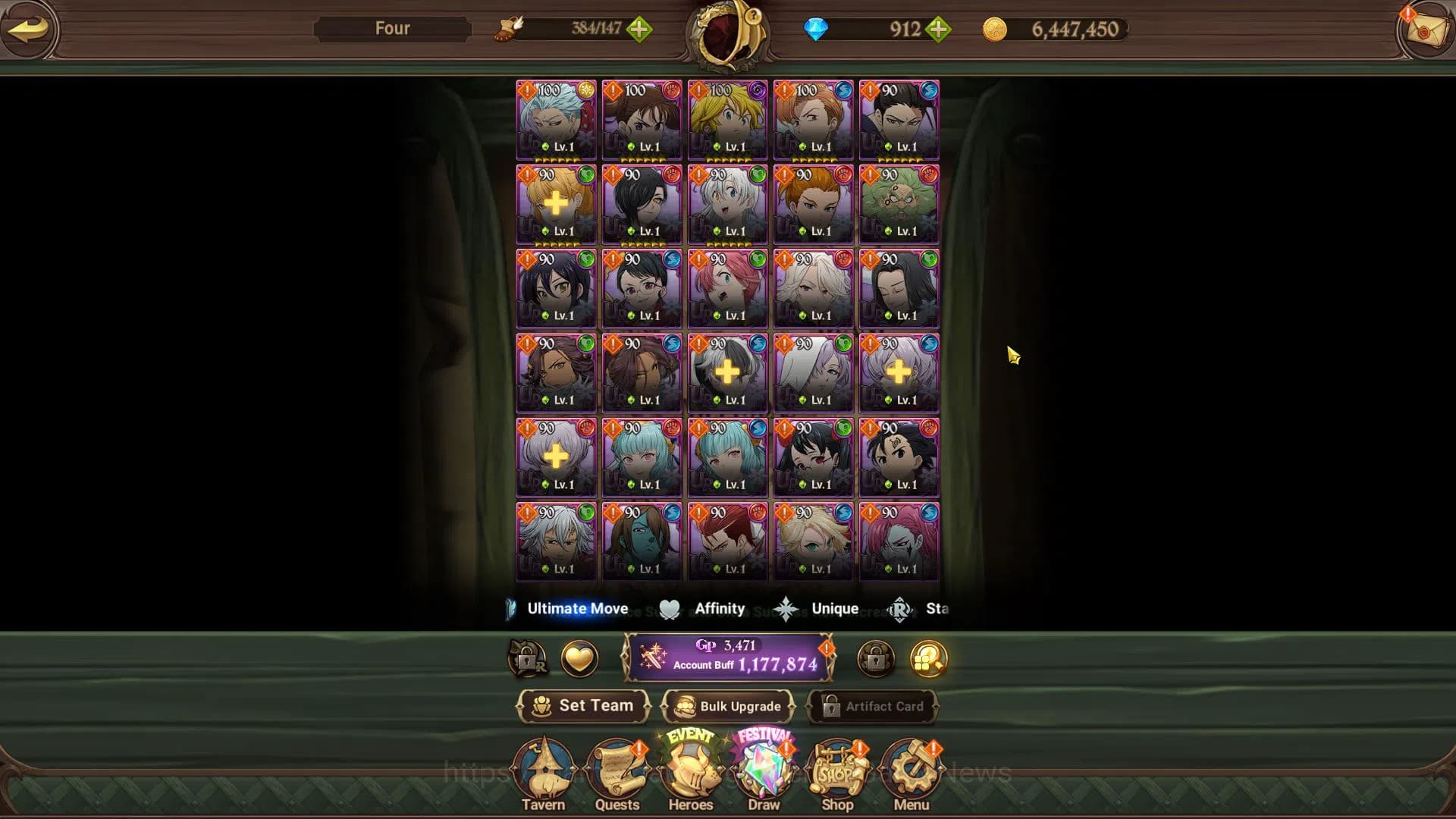 The Seven Deadly Sins: Grand Cross Accounts Asia|1,1M CC|Starter Ch4|912 DM|1 UR+Collab Fire F image 5