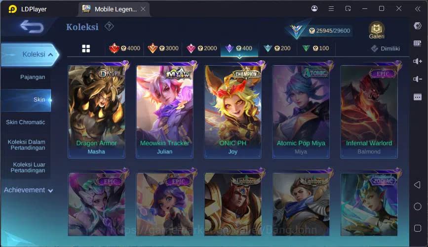 Mobile Legends: Bang Bang Accounts Global|Hero 64|Skin 120|CC Natalia,Champ Joy,VLTN image 12