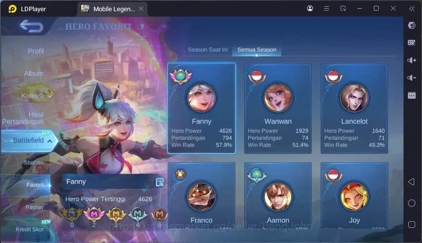 Mobile Legends: Bang Bang Accounts Global|Hero 64|Skin 120|CC Natalia,Champ Joy,VLTN image 17