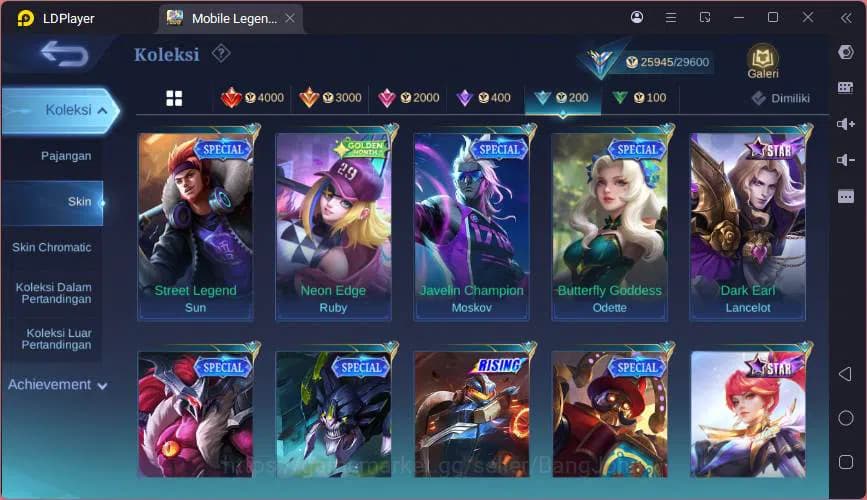 Mobile Legends: Bang Bang Accounts Global|Hero 64|Skin 120|CC Natalia,Champ Joy,VLTN image 9