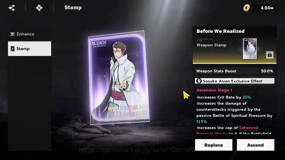 BLEACH: Soul Resonance Accounts NuverseSEA Starter LV 48|5 SSR [(Soi FonB1, Yoruic image 11