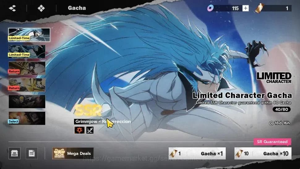 BLEACH: Soul Resonance Accounts NuverseSEA Starter LV 48|5 SSR [(Soi FonB1, Yoruic image 19