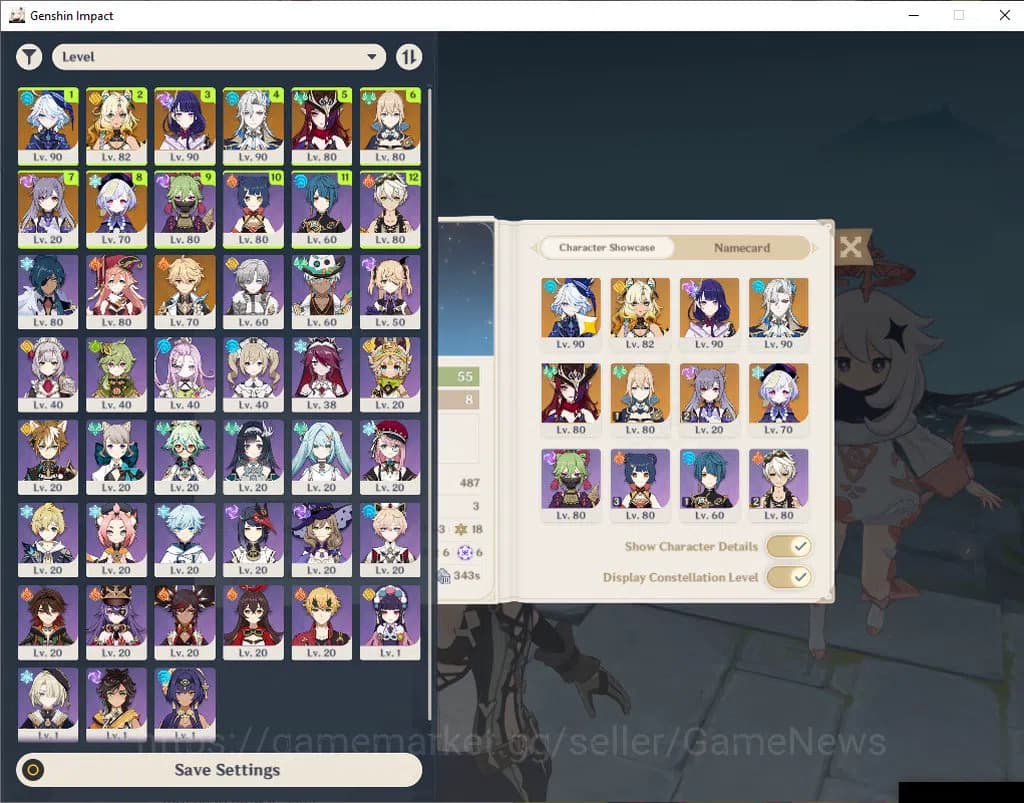 Genshin Impact Accounts ASIA|AR 55|5 Limited+6(*5Weapon)|Neuvillete+Sign,C image 1