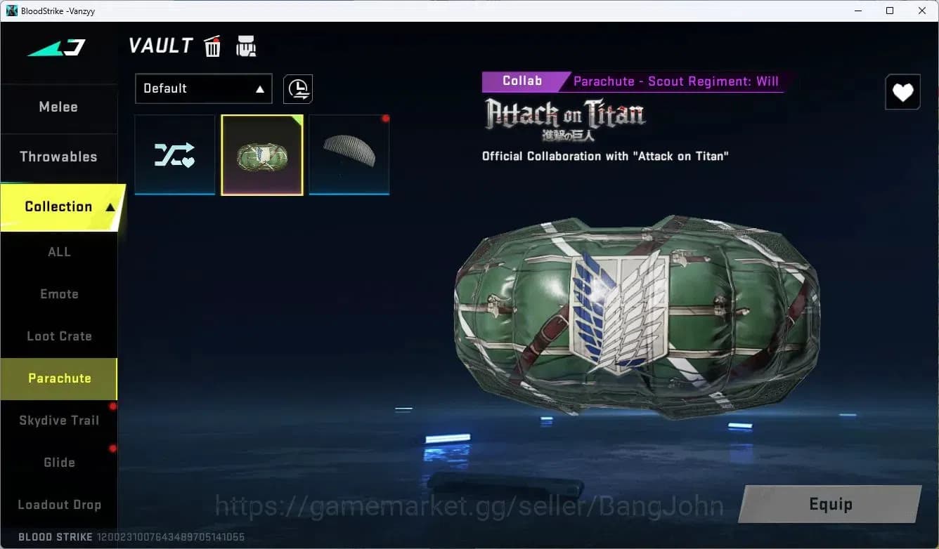 Blood Strike Accounts ASIA | Collab M700-Thunder Gun AOT | 7 Legendary S image 10