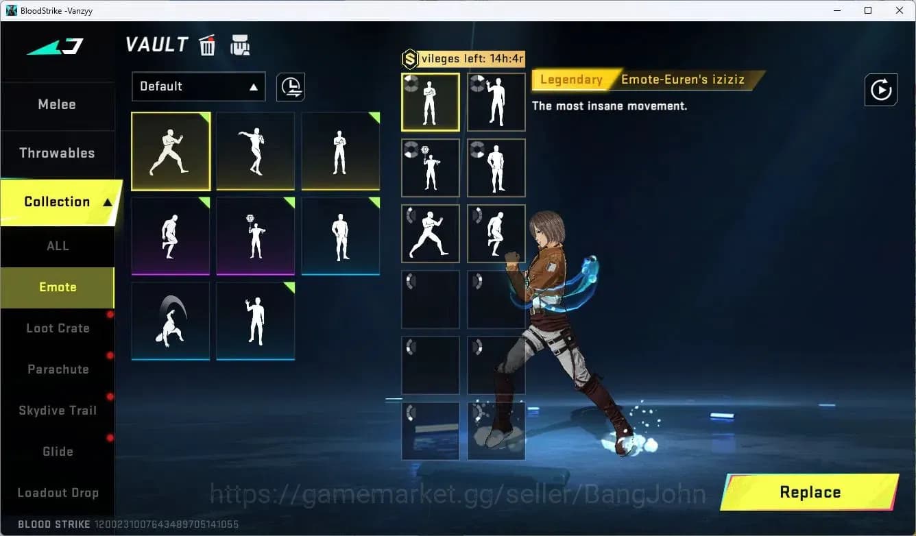 Blood Strike Accounts ASIA | Collab M700-Thunder Gun AOT | 7 Legendary S image 12