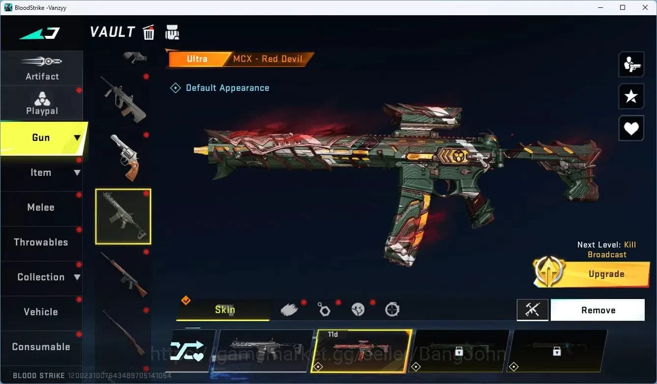 Blood Strike Accounts ASIA | Collab M700-Thunder Gun AOT | 7 Legendary S image 18