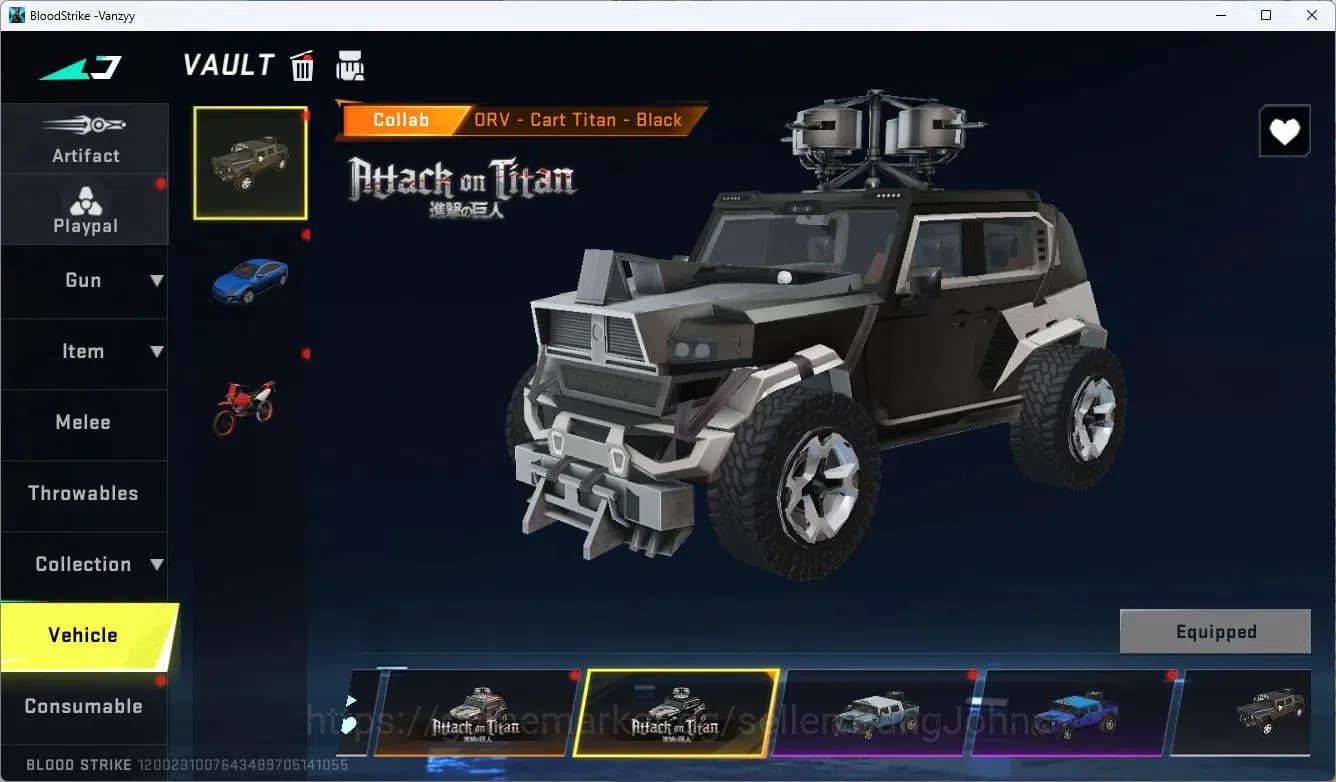 Blood Strike Accounts ASIA | Collab M700-Thunder Gun AOT | 7 Legendary S image 8