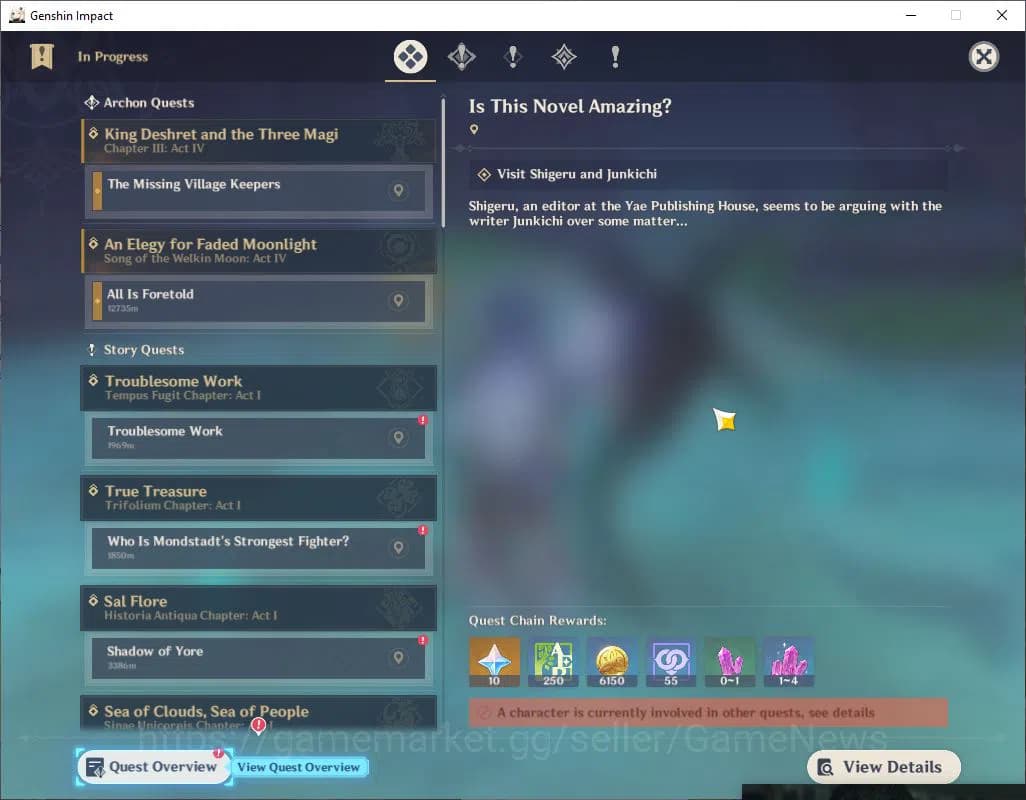 Genshin Impact Accounts Asia|AR55|2 Limited +4(*5WEP)|[FlinsC1+sign,Furina image 12