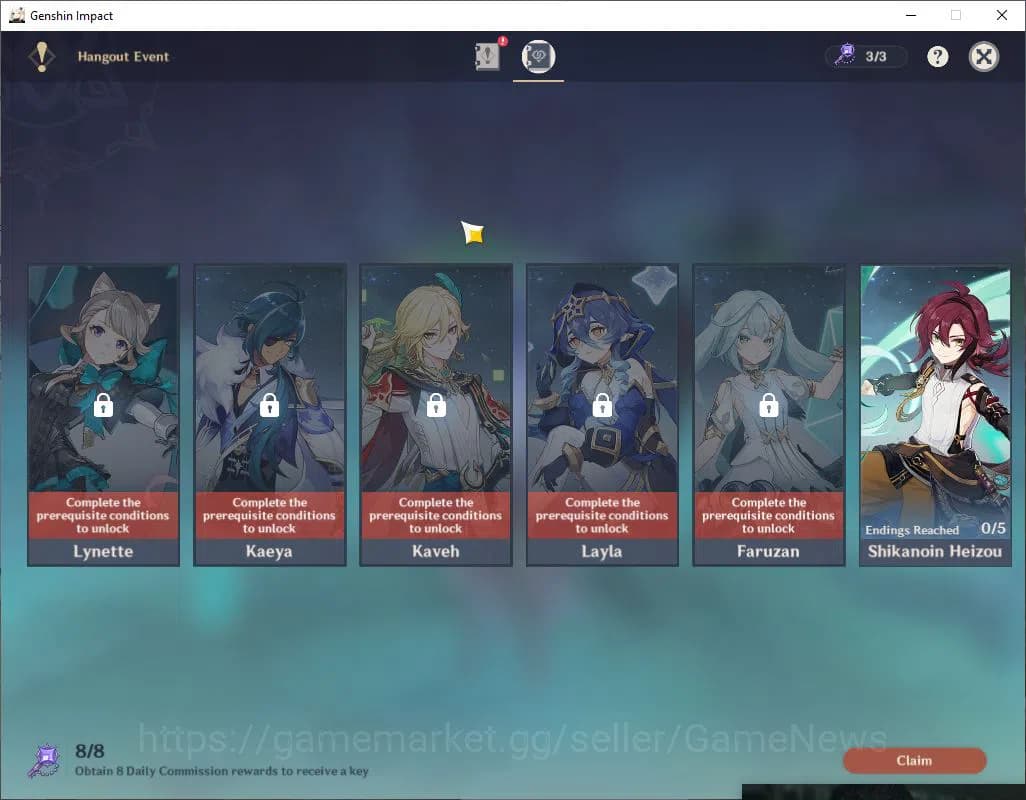 Genshin Impact Accounts Asia|AR55|2 Limited +4(*5WEP)|[FlinsC1+sign,Furina image 14