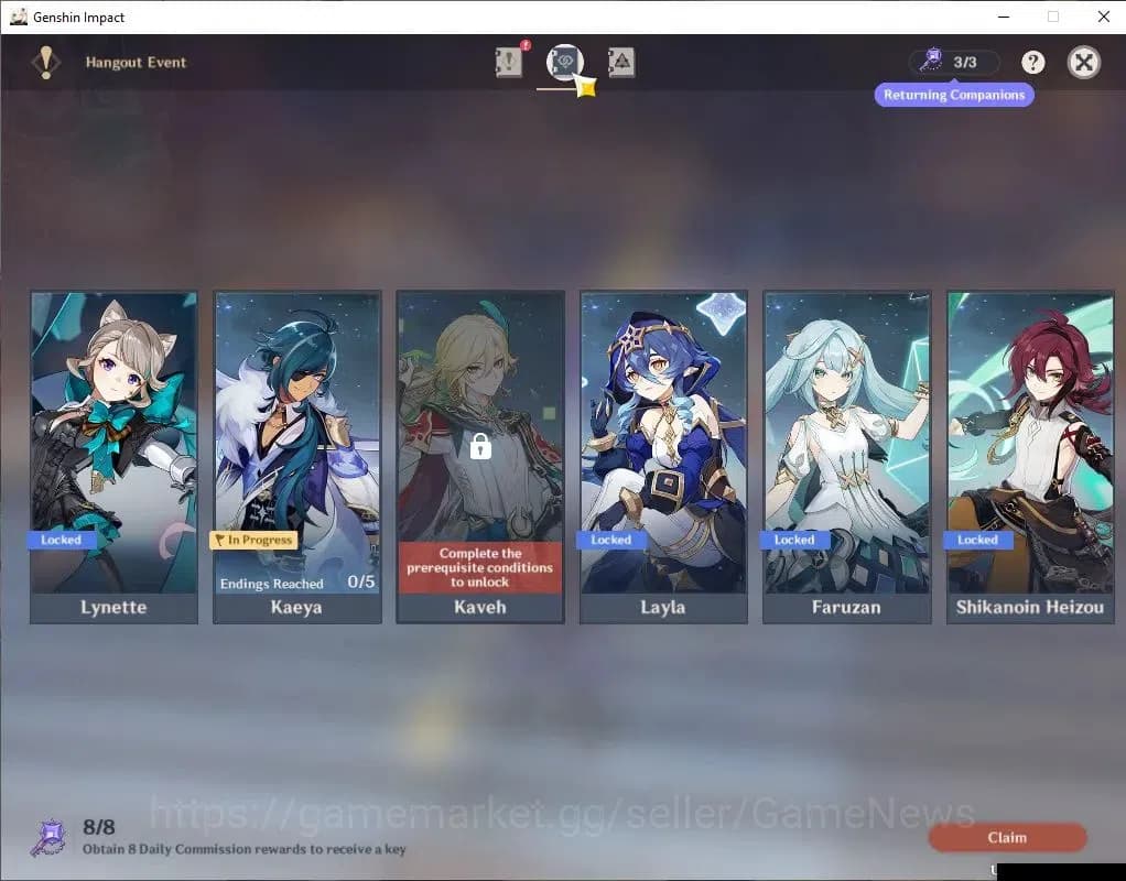 Genshin Impact Accounts ASIA|AR 59|Prime Flins|16 Limited+7(*5Weapon)|(Yae image 15