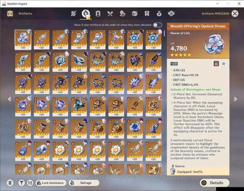 Genshin Impact Accounts ASIA|AR 59|Prime Flins|16 Limited+7(*5Weapon)|(Yae image 8