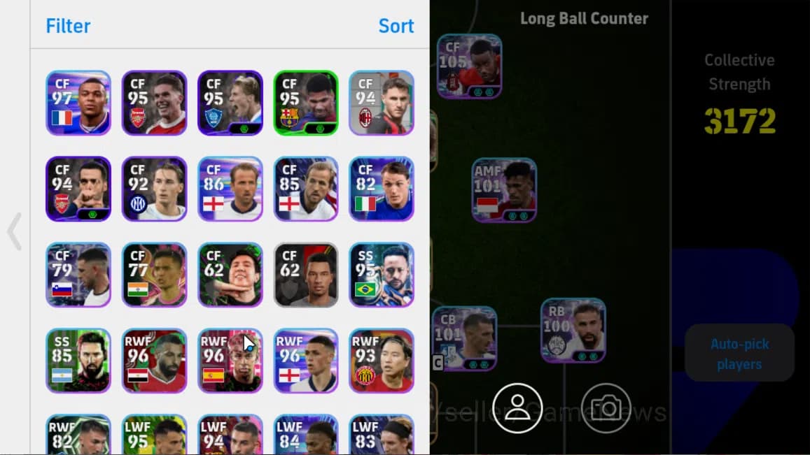 eFootball Accounts Mobile|Eden Hazard(PhenomenalPass),Andry Shevchenk image 2
