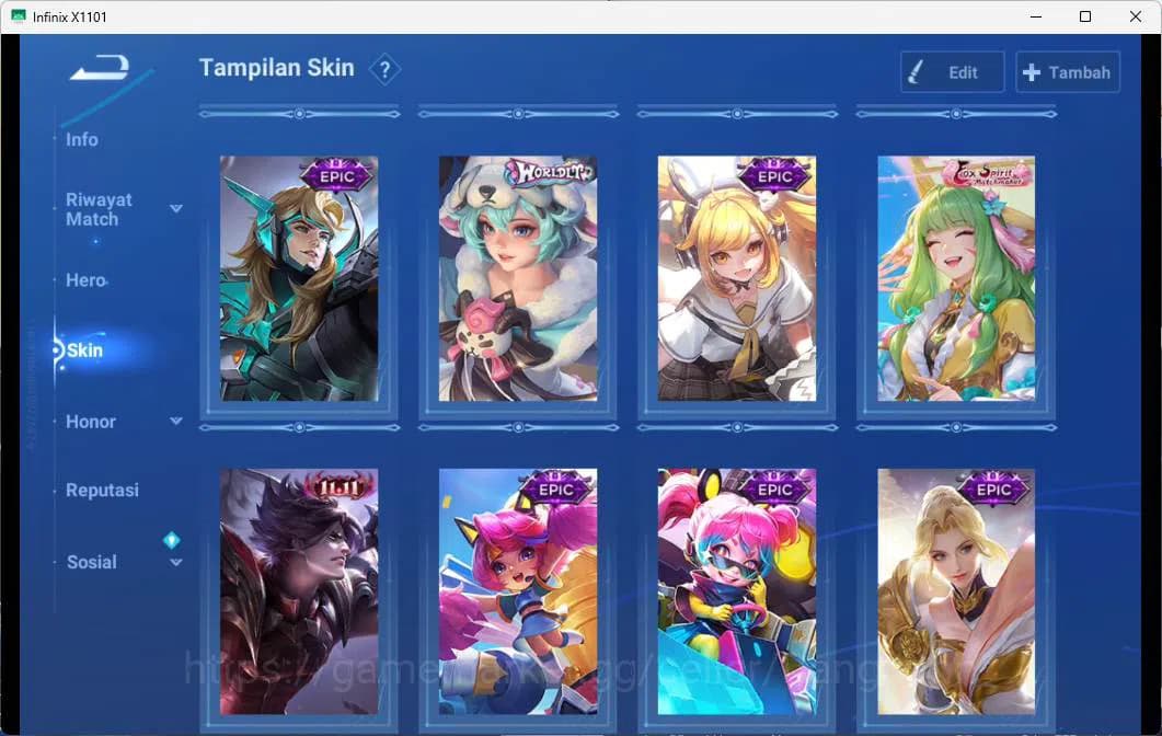 Honor of Kings Accounts GLOBAL | HERO 112, SKIN 217 mythic Diaochan, legen image 7