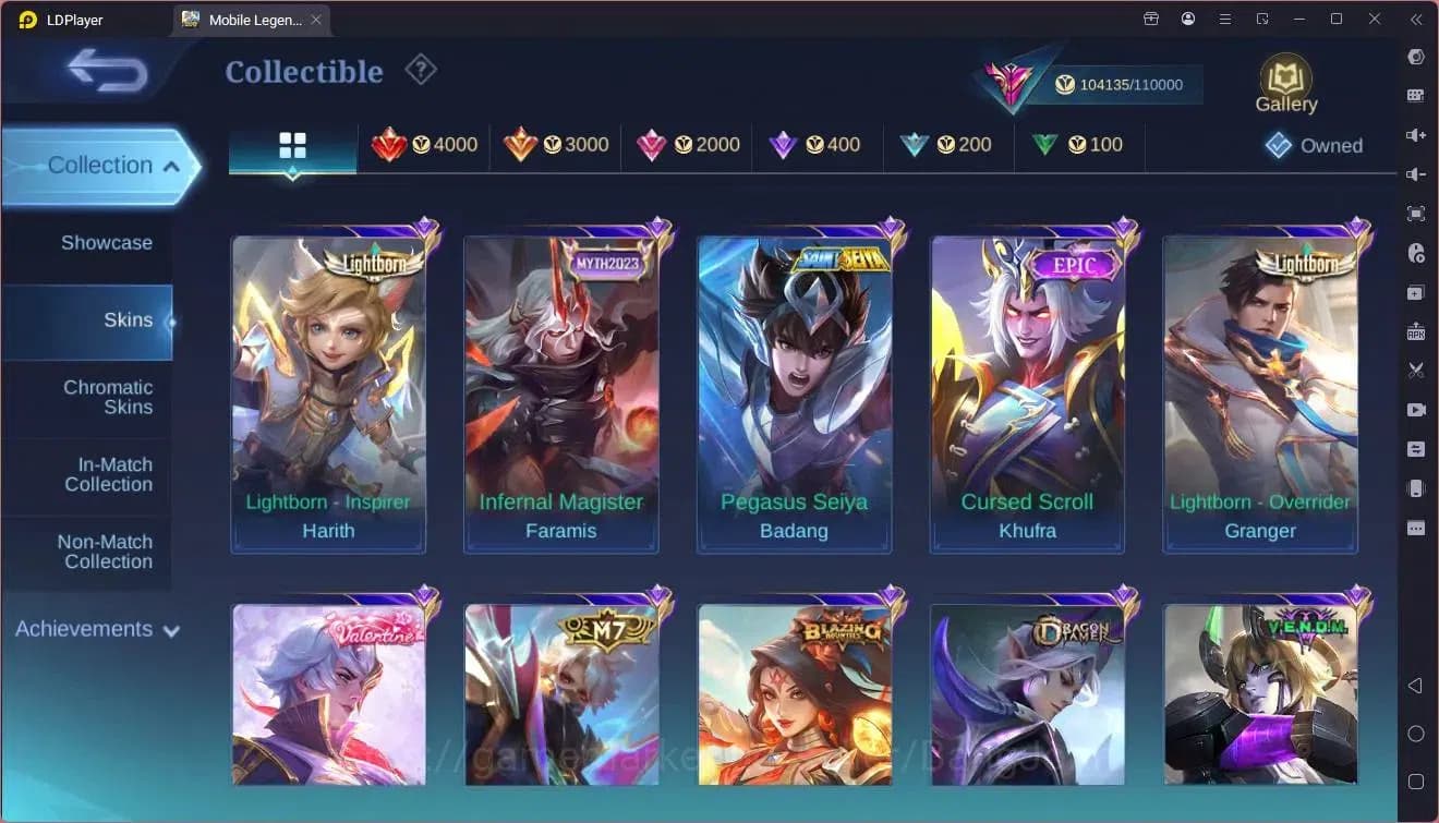 Mobile Legends: Bang Bang Accounts Global|Hero132|Skin 374|Exalted|Prime Claude+Grang image 12