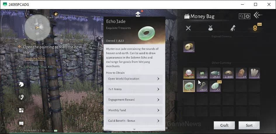 Where Winds Meet Accounts GLOBAL|Lv 91|GS 24K|1,8K Jade|Formaless Disguise S image 9