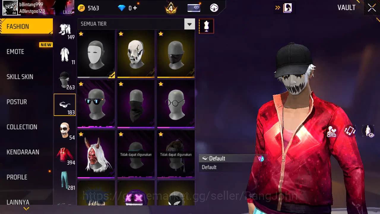 Free Fire Accounts Indonesia|Vault 394, SG starlink lV 6, SG lumut, t image 11