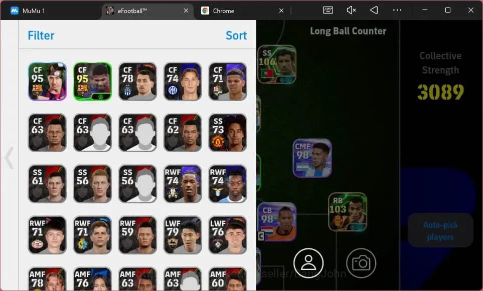 eFootball Accounts ANDROID|PW 3089|Epc Luis Figo|Epc Dragan Stojkovic image 3