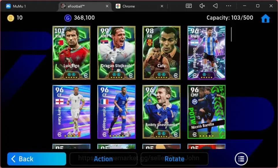 eFootball Accounts ANDROID|PW 3089|Epc Luis Figo|Epc Dragan Stojkovic image 5
