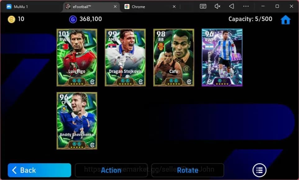 eFootball Accounts ANDROID|PW 3089|Epc Luis Figo|Epc Dragan Stojkovic image 9