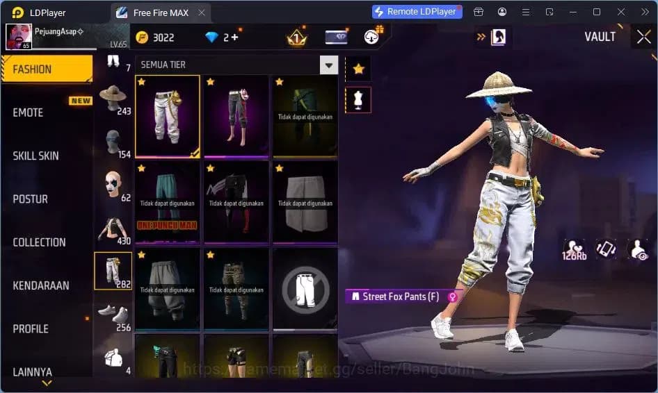 Free Fire Accounts Indonesia | Vault 378| EVO AK47-BLUE FLAME DRACO | image 16