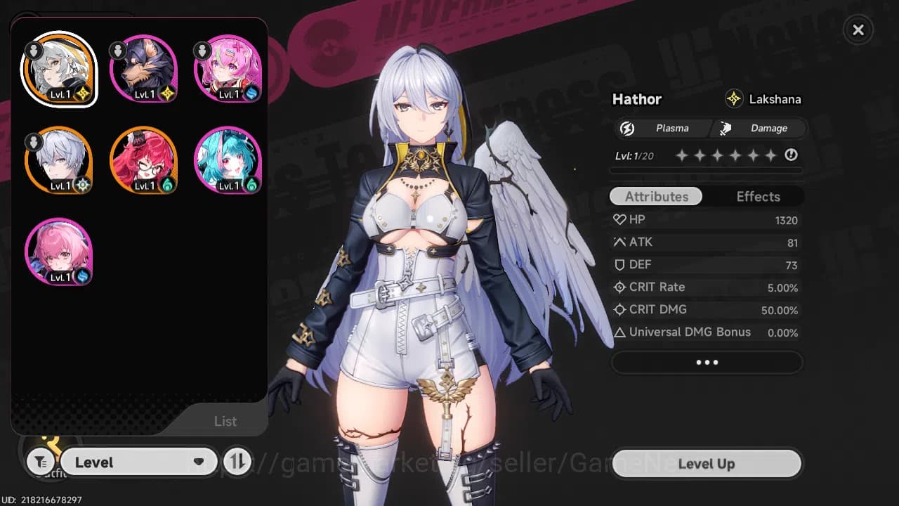 Neverness to Everness Accounts NA HL 3 | Fresh Starter 2 SSR (Nanally)+(Hathor Te image 1
