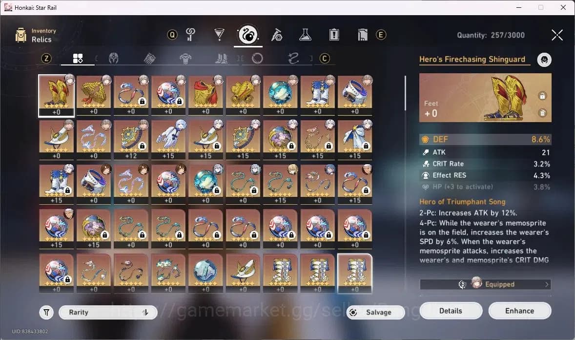 Honkai Star Rail Accounts ASIA | TL 60 | 5 LIMIT | LUOCHA | CERYDRA | PHAINO image 10
