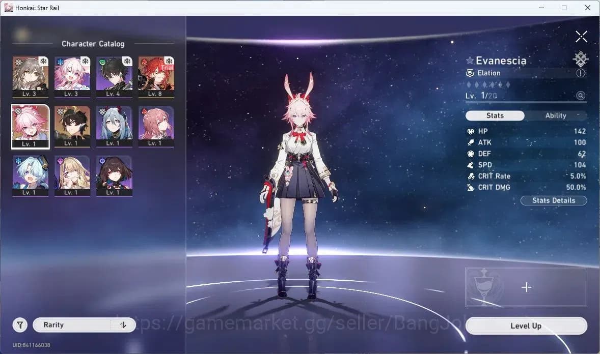 Honkai Star Rail Accounts ASIA | TL3 | 1 Lim: Evangescia | MC Male | 20 Star image 2