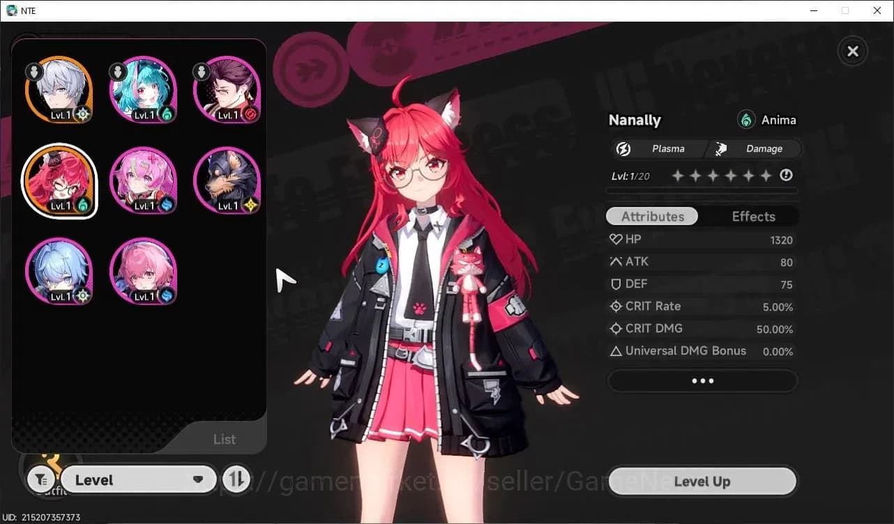 Neverness to Everness Accounts GLOBAL EU|HL 3| 1 SSR Limited Nanally |6 SR [Skia, image 1