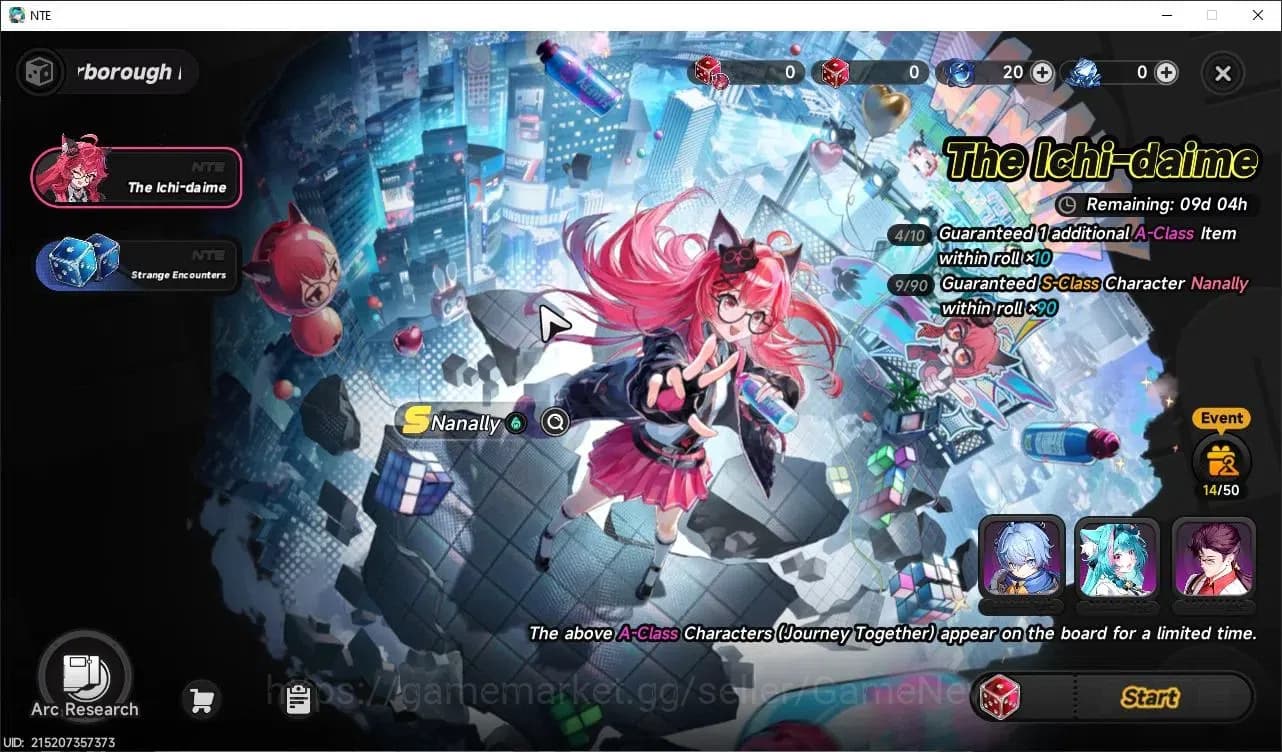 Neverness to Everness Accounts GLOBAL EU|HL 3| 1 SSR Limited Nanally |6 SR [Skia, image 3