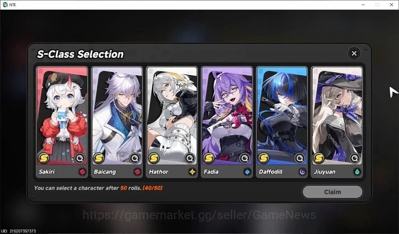 Neverness to Everness Accounts GLOBAL EU|HL 3| 1 SSR Limited Nanally |6 SR [Skia, image 4