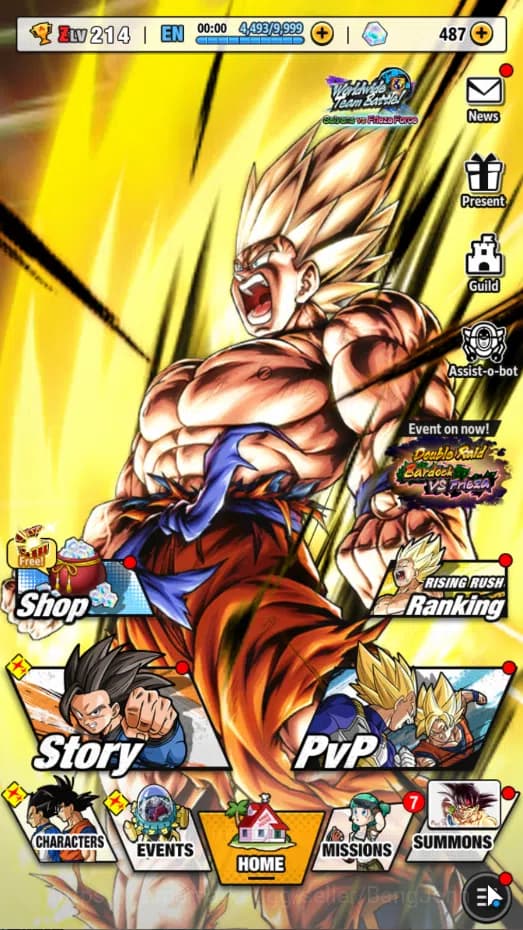 Dragon Ball Legends Accounts Lvl 214 | 388 M Total Power | 7 Ultra | Ultra Goku image 1