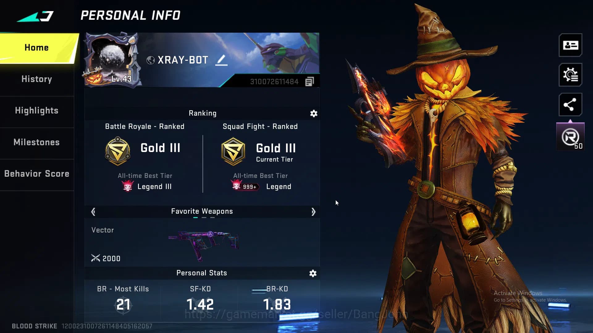 Blood Strike Accounts ASIA| 4 EVA | Limited MP155 Hotblast | 5 ULTRA GUN image 1