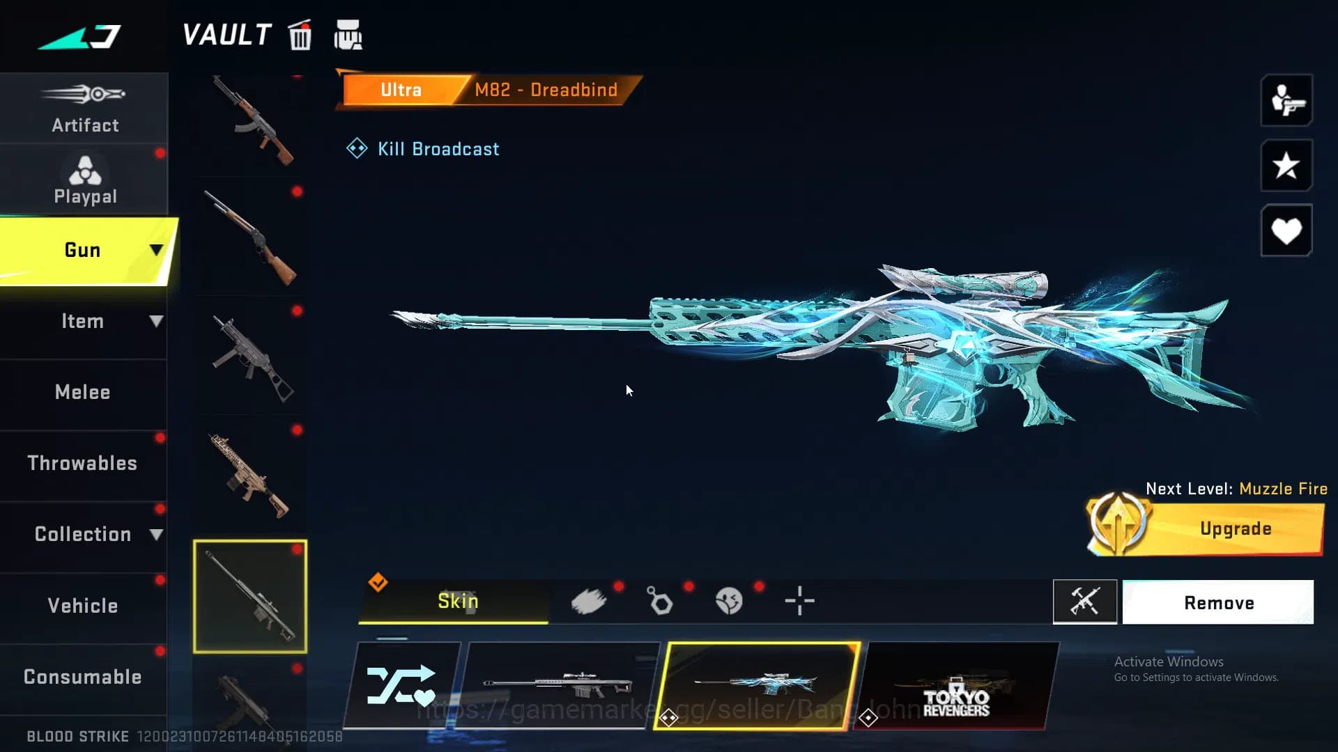 Blood Strike Accounts ASIA| 4 EVA | Limited MP155 Hotblast | 5 ULTRA GUN image 14