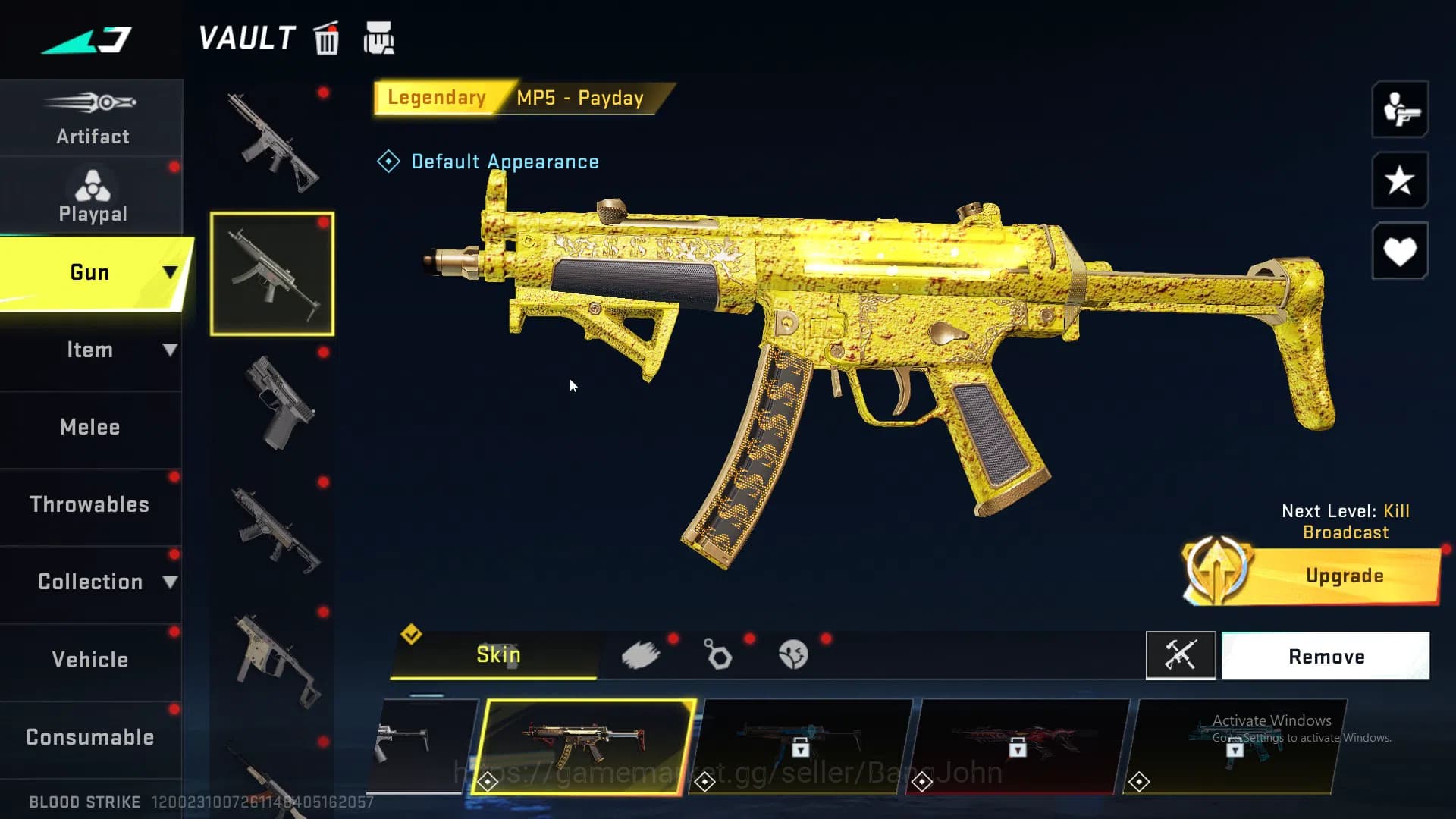 Blood Strike Accounts ASIA| 4 EVA | Limited MP155 Hotblast | 5 ULTRA GUN image 3