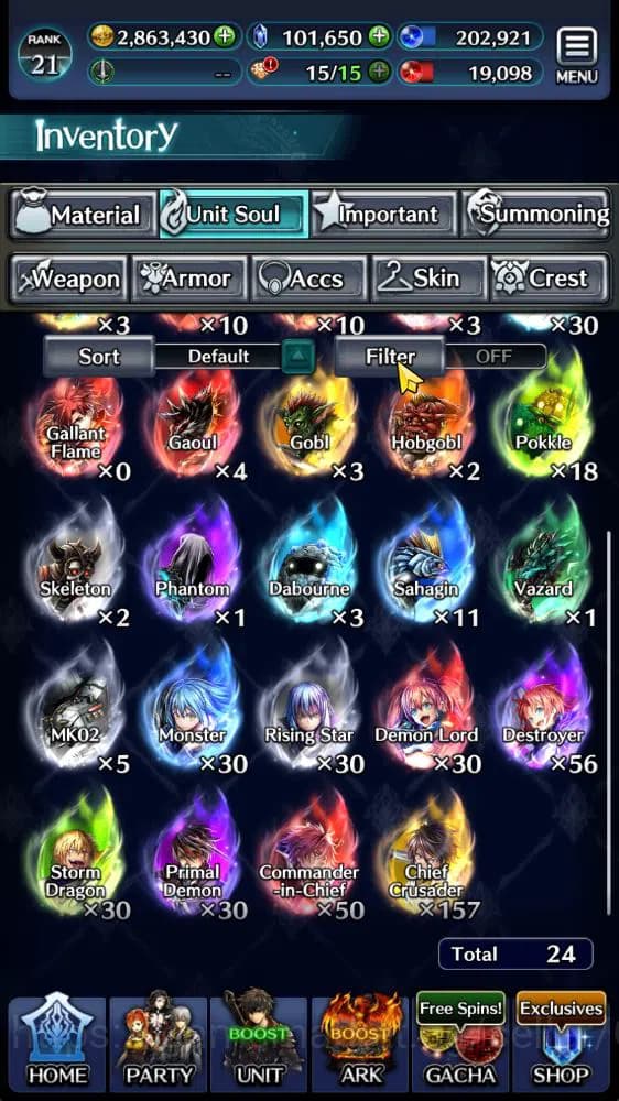 Last Cloudia Accounts GLOBAL|100k Cryst|Collab Slime(Hinata,DragonMilim, image 11