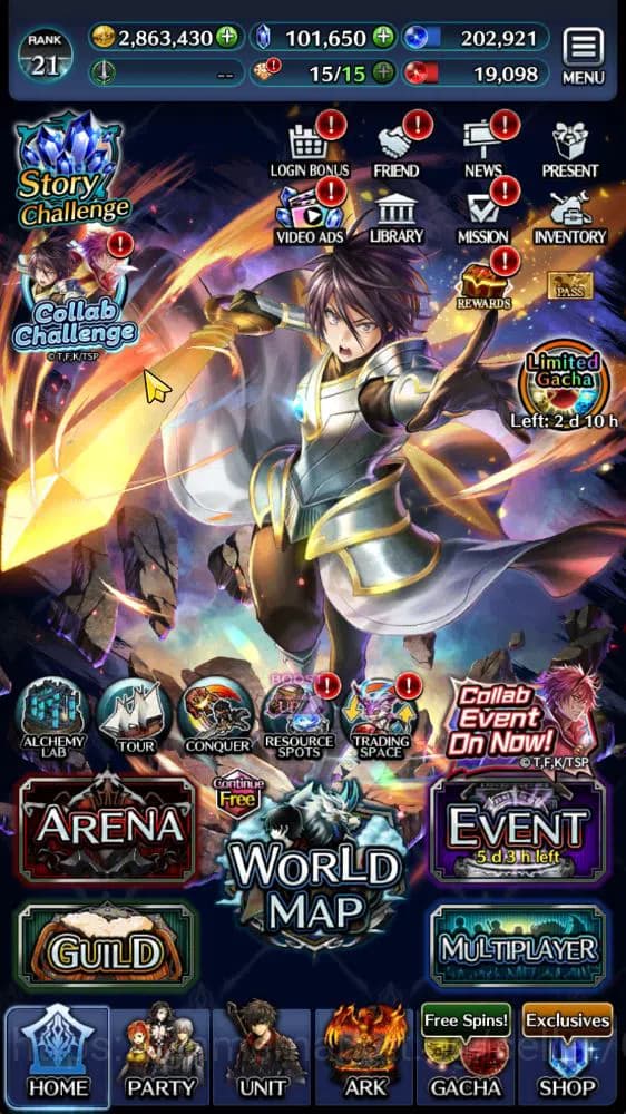 Last Cloudia Accounts GLOBAL|100k Cryst|Collab Slime(Hinata,DragonMilim, image 7