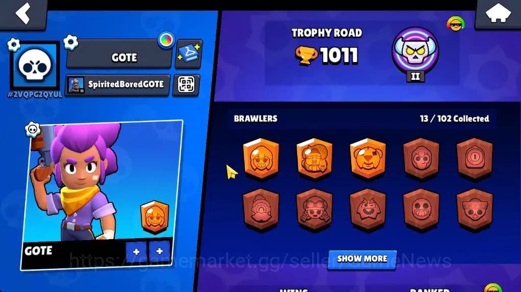 Brawl Stars Accounts 1011 Trophy|13 Brawler |7 Spray 2 Starr Patrol|7K image 2
